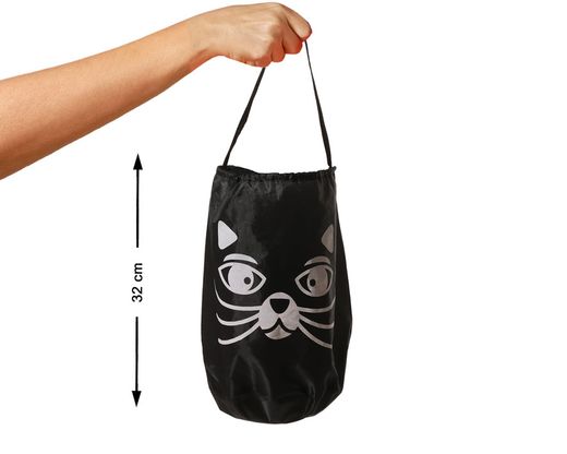 Bolsa 32 Cm Halloween Gato Negro