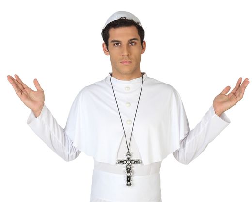 Cruz Sacerdote Plateado 15X24 Cm 27915