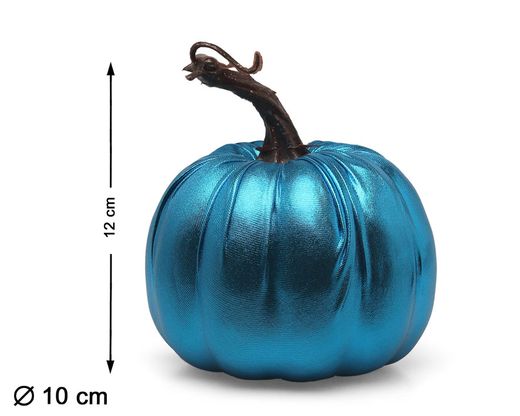 Calabaza 12X10Cm Metalizado Azul