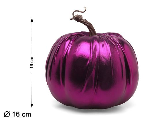 Calabaza 16X16Cm Metalizado Morado