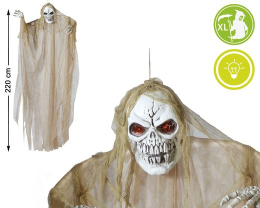 Calavera Colgante 220X165Cm  Luz