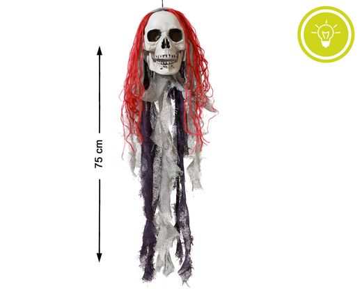 Calavera Colgante 75Cm Luz