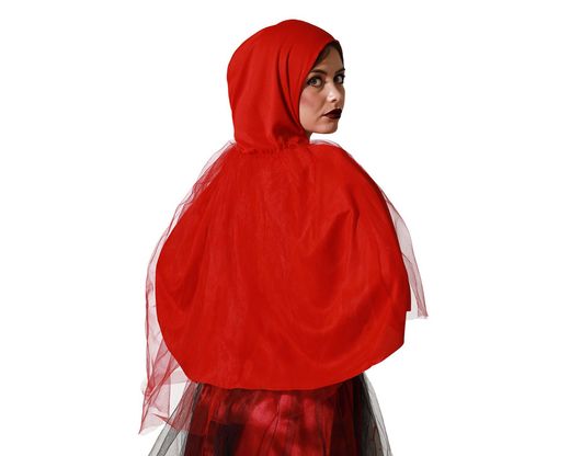 Capa Con Capucha 90 Cm Rojo