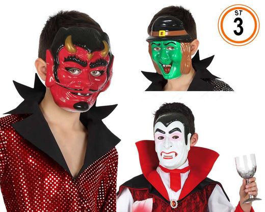 Careta Halloween Pvc 3 St. 42089