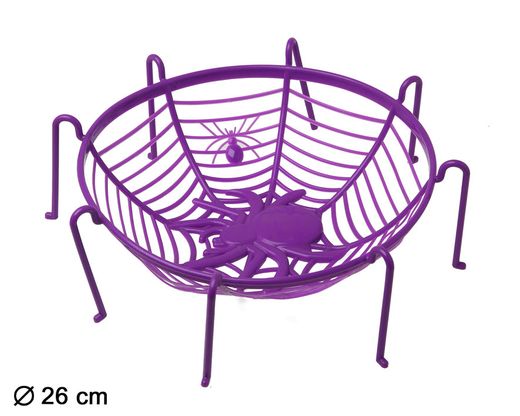 Cesta 26X10Cm Araña Morado