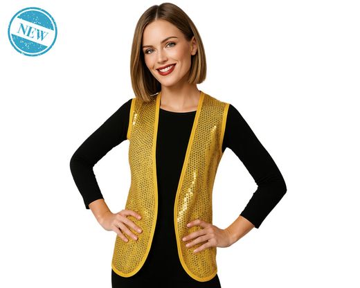 Chaleco Lentejuelas Dorado 83545
