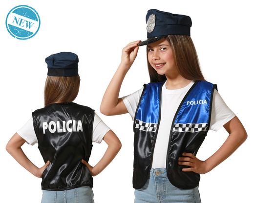 Chaleco Policia Azul Infantil 83753
