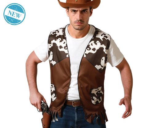 Chaleco Vaquero Marron Adulto 83740
