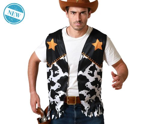 Chaleco Vaquero Negro Adulto 83742
