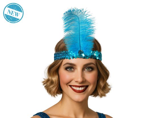 Cinta Para El Pelo Cabaret Azul 84119
