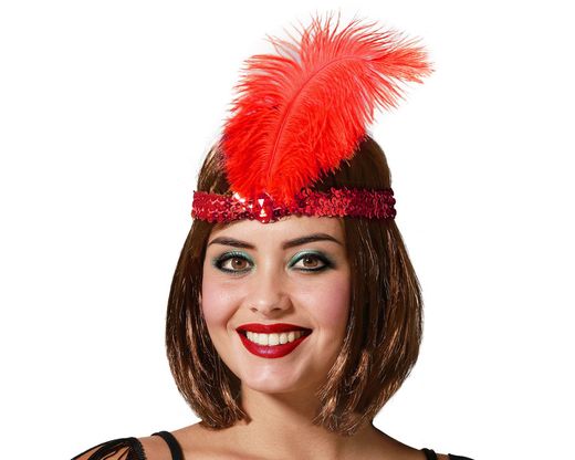 Cinta Para El Pelo Cabaret Rojo 48903