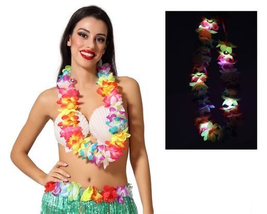 Collar Hawaiano Luz Multicolor 66532