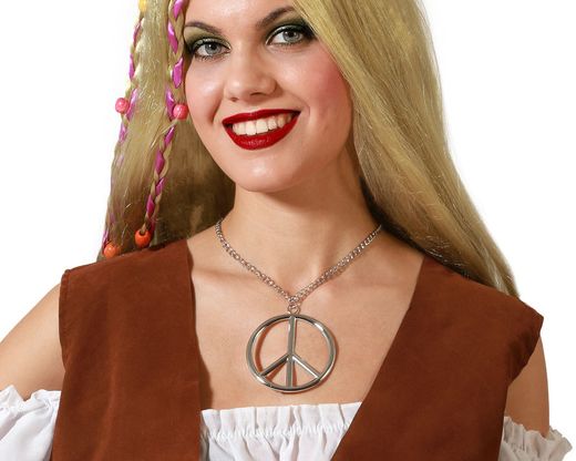 Collar Hippie Plateado 78499