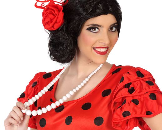Collar Sevillana 28Cms Blanco 71684