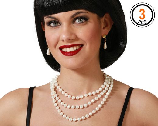 Collar Y Pendientes Perlas 80047
