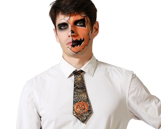 Corbata Halloween Calabaza