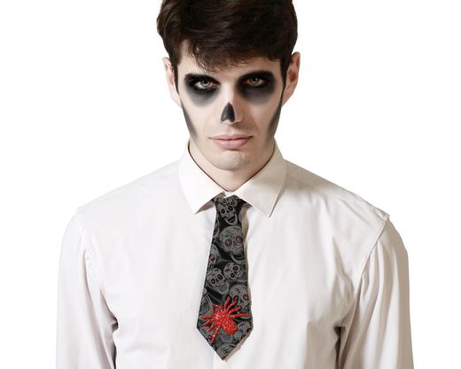 Corbata Halloween Calavera