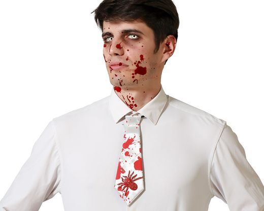 Corbata Halloween Sangriento