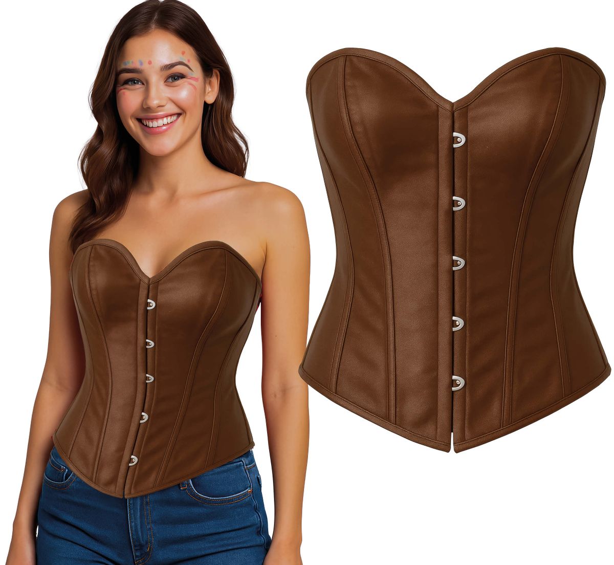 Corset Marrón adulto L
