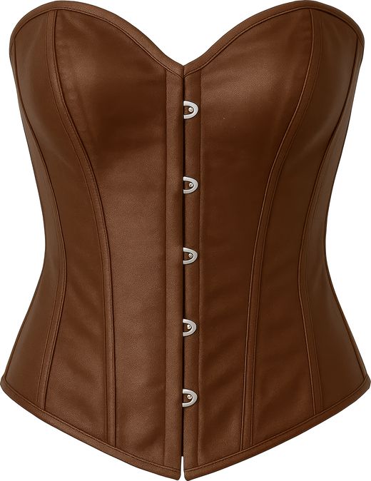 Corset Marron, Adulta, 42 - 44 (L)