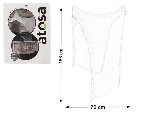 Cortina Halloween 183X76 Cm  Blanco