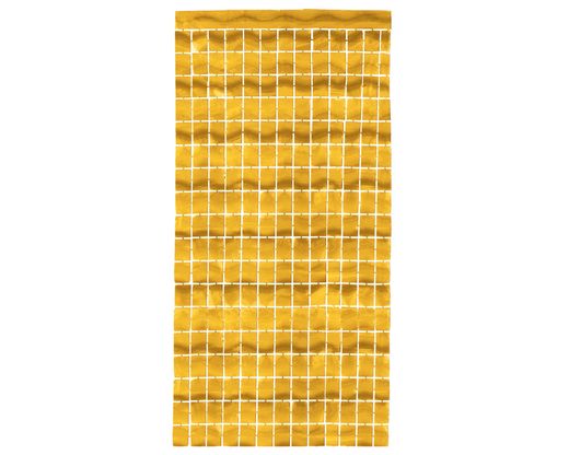 Cortina Metalizada 200 X 100 Cm  Dorado 77722