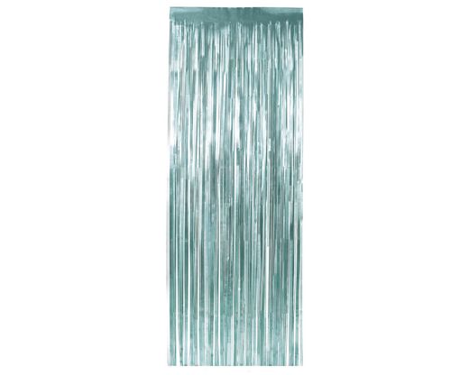 Cortina Metalizada 200 X 100 Cm  Mate Azul 77825
