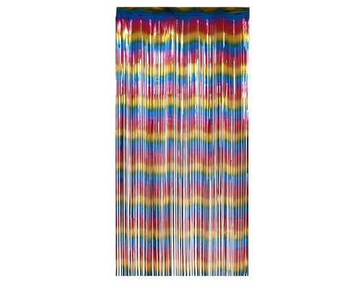 Cortina Metalizada 200 X 100 Cm  Multicolor 77720
