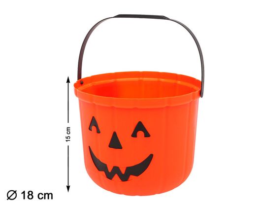Cubo Calabaza 15Cm Naranja