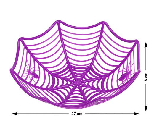 Cuenco 27X8Cm Halloween Morado