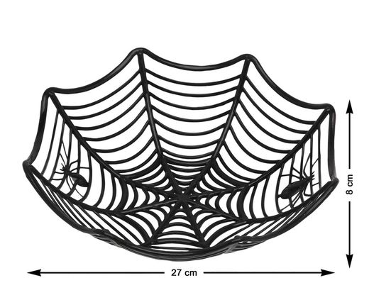 Cuenco 27X8Cm Halloween Negro