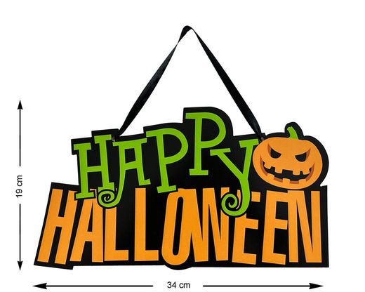 Decoracion Halloween 34X19Cm Happy Halloween