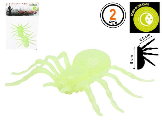 Decoracion Halloween 6X4 Cm Fluorescente  2 U
