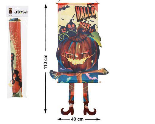 Decoracion Pared 110X40 Cm Calabaza
