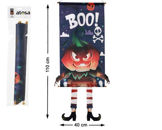 Decoracion Pared 110X40 Cm Calabaza