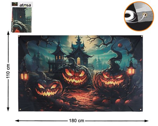 Decoracion Pared 180X110Cm Calabaza
