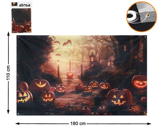 Decoracion Pared 180X110Cm Calabaza