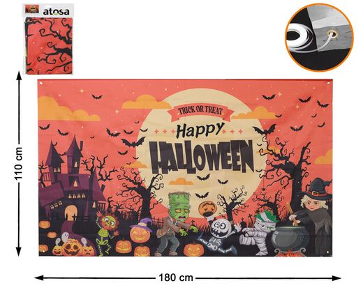 Decoracion Pared 180X110Cm Happy Halloween