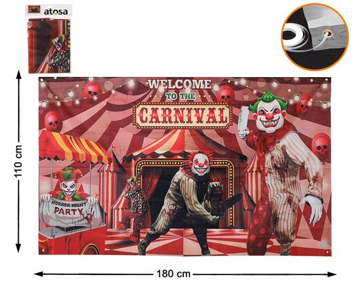 Decoracion Pared 180X110Cm Payaso