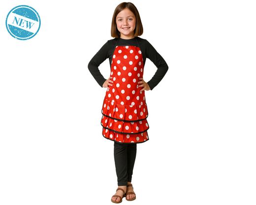 Delantal Flamenca Lunares Rojo Infantil 83851