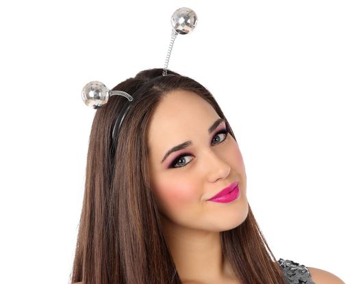 Diadema Bolas Plateado 61686