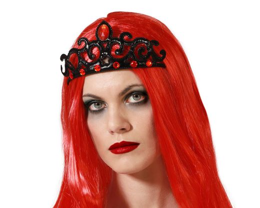 Diadema Corona Halloween Negro