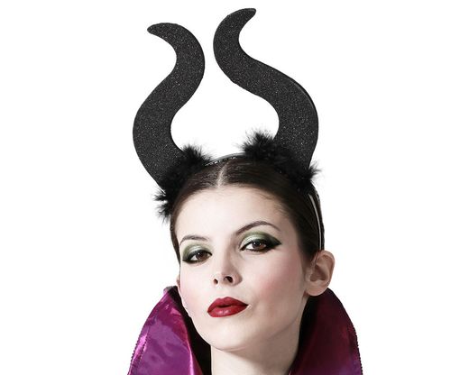 Diadema Cuernos Negro 72345