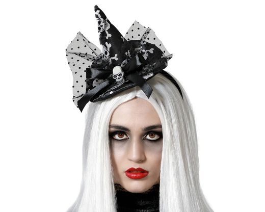Diadema De Bruja Calavera Negro