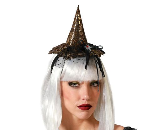 Diadema De Bruja Dorado
