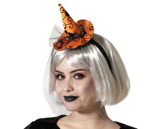 Diadema De Bruja Naranja