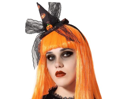 Diadema De Bruja Naranja