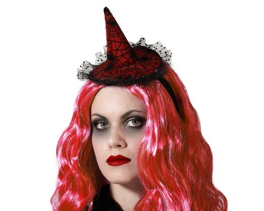 Diadema De Bruja Rojo