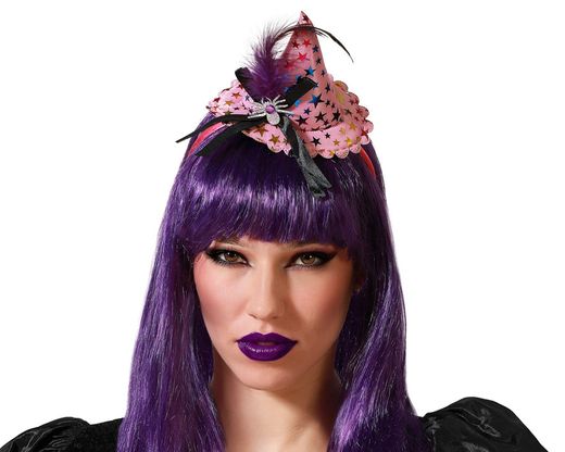 Diadema De Bruja Rosa