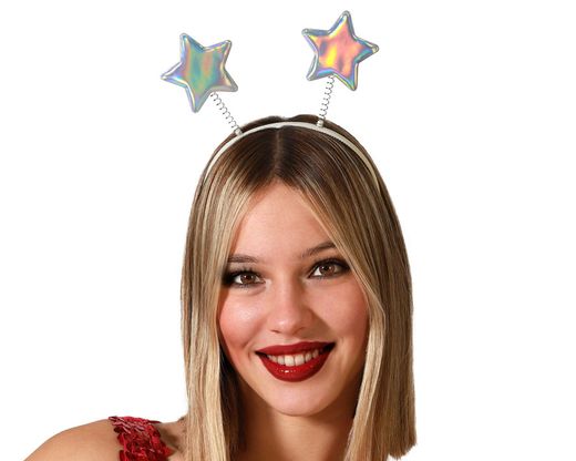 Diadema Estrellas Plateado 76238